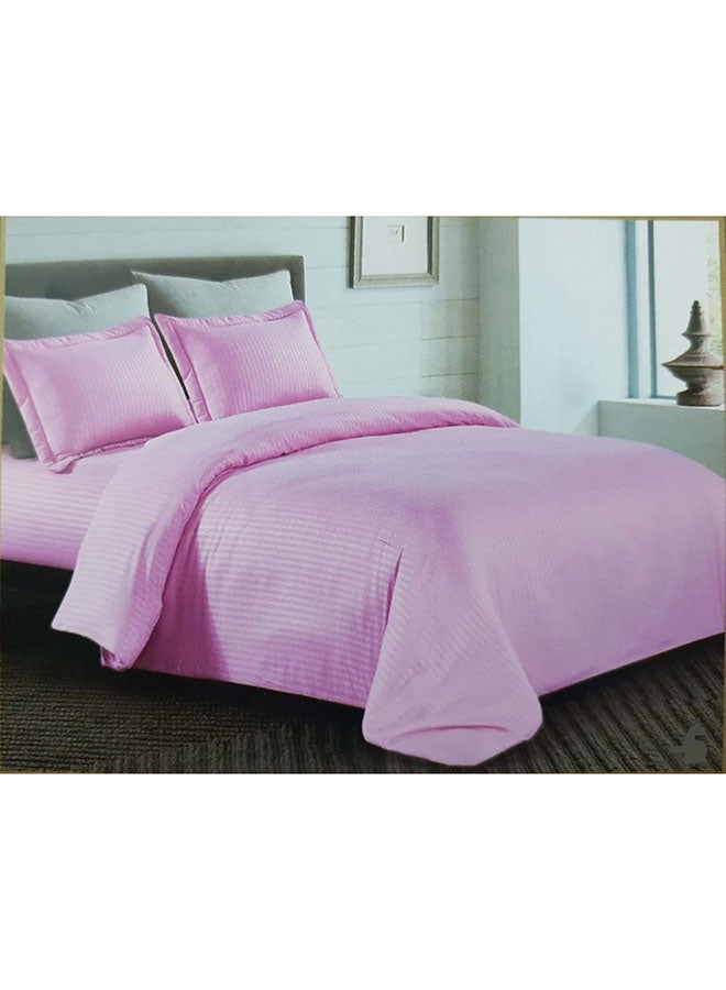 Libai 6-Piece Hotel Duvet Cover Set Microfiber Pink