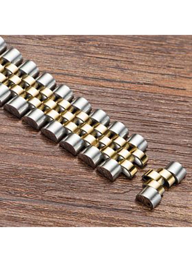 تيفيز ساعة يد بعقارب مقاومة للماء طراز J1765- 38 مم - فضي/ذهبي للرجال - Image 3