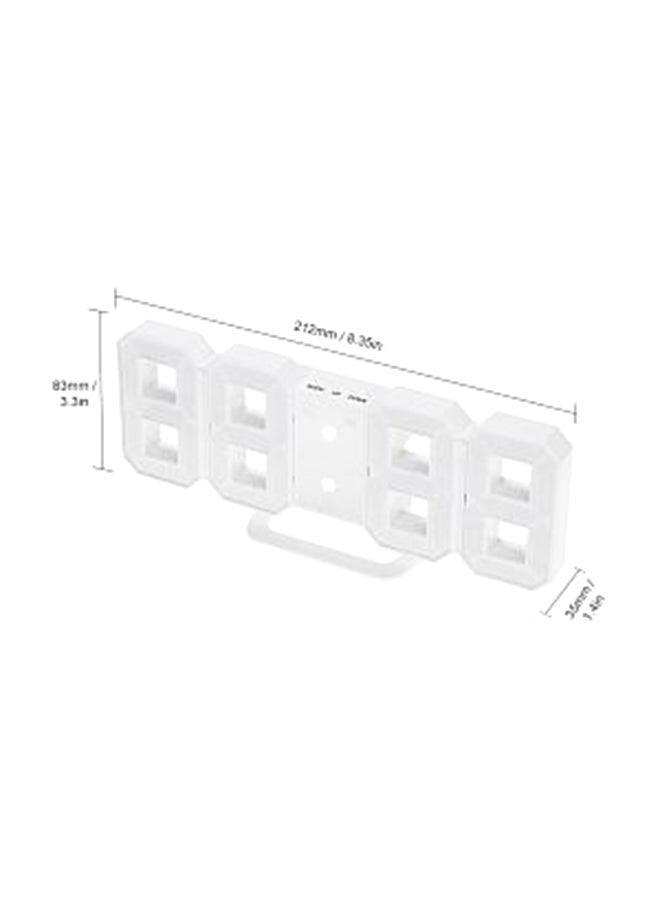 LED Digital Wall Clock Clear 212x83x35mm - Image 4