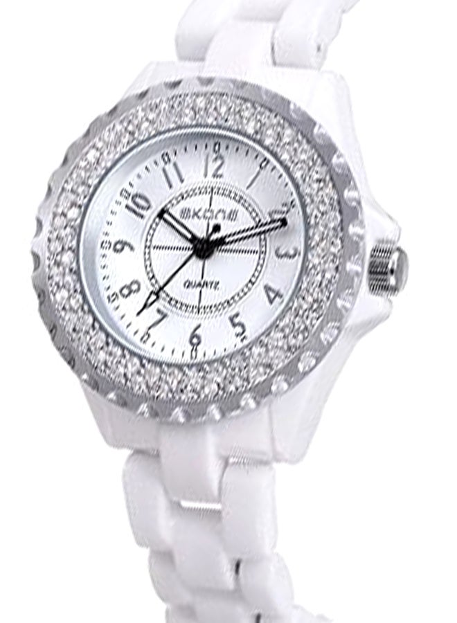 SKONE Women's Stone Studded Analog Watch J0301W - Image 3