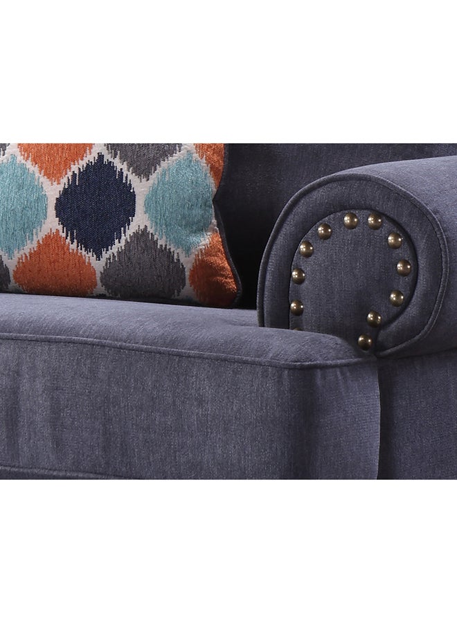 هومس آر أس أريكة تشارلستون بمقعد أزرق 115x85x97سم - Image 2