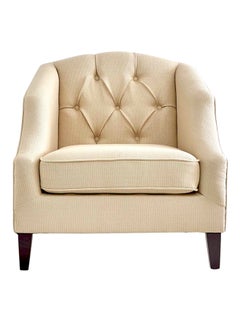 Home Canvas Astel Living Room Accent Chair Oatmeal 82x82x85.5cm  - Image 1