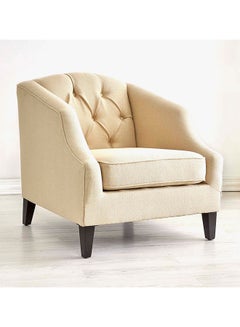 Home Canvas Astel Living Room Accent Chair Oatmeal 82x82x85.5cm  - Image 2
