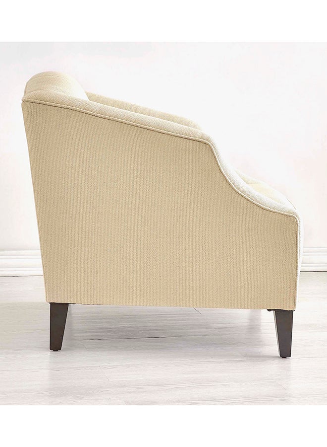 Home Canvas Astel Living Room Accent Chair Oatmeal 82x82x85.5cm  - Image 3