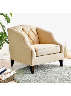 Home Canvas Astel Living Room Accent Chair Oatmeal 82x82x85.5cm  - Image 4