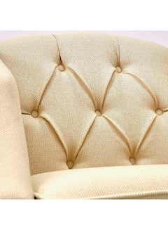Home Canvas Astel Living Room Accent Chair Oatmeal 82x82x85.5cm  - Image 5