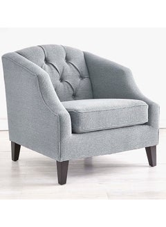 Home Canvas Astel Living Room Accent Chair Grey 82x82x85.5cm  - Image 2