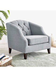 Home Canvas Astel Living Room Accent Chair Grey 82x82x85.5cm  - Image 4