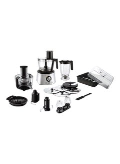 Philips 7000 Series Food Processor, PowerChop technology ,Blender, Centrifugal Juicer + Citrus Press, Metal Kneading Hook 3.4 L HR7778 / 00 Silver/Black/Clear  - Image 1