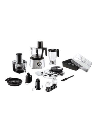 7000 Series Food Processor, PowerChop technology ,Blender, Centrifugal Juicer + Citrus Press, Metal Kneading Hook 3.4 L HR7778 / 00 Silver/Black/Clear - v1545831153/N20020236A_1