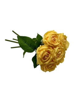 Yatai Artificial Rose Flowers Yellow/Green  - Image 3