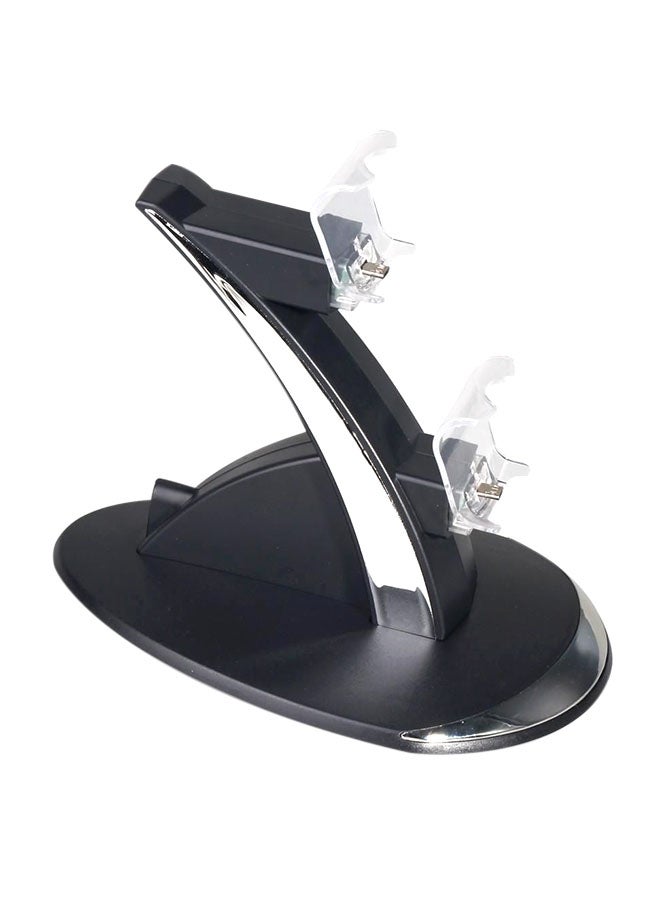 Oivo Dual Controller Charging Stand - PlayStation 4/Pro/Slim Black/Clear - Image 2