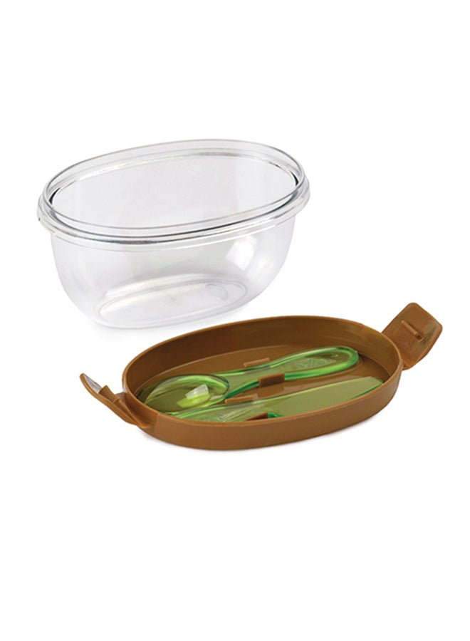 Snips Kiwi Fruit Keeper Clear/Brown/Green 13x8.3x7cm - Image 3