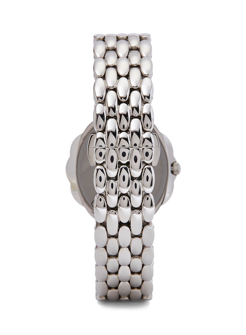 فيليب مورالي السويسرية ساعة يد بعقارب مقاومة للماء وبسوار من الستانلس ستيل للنساء - Image 2