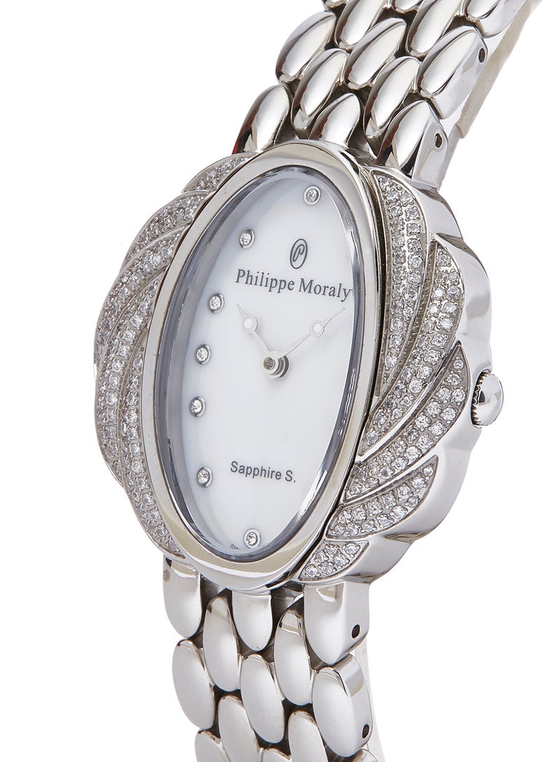 Philippe Moraly of Switzerland Women's Water Resistant Stainless Steel Analog Wrist Watch - Image 3