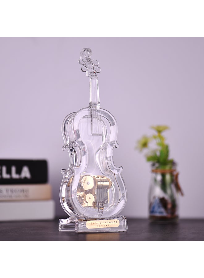 Mechanical Violin Shape Music Box  - Image 5