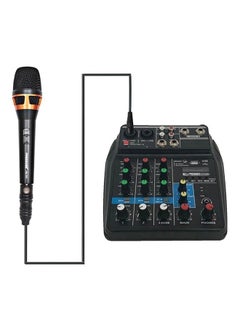 Generic 4-Channel Monitor AUX Paths Plus Effects Audio Mixer with USB TU04 Black  - Image 2