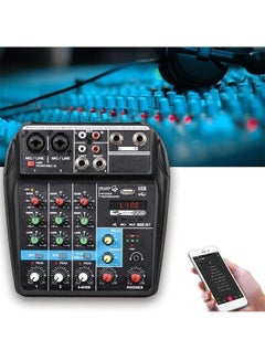 Generic 4-Channel Monitor AUX Paths Plus Effects Audio Mixer with USB TU04 Black  - Image 5