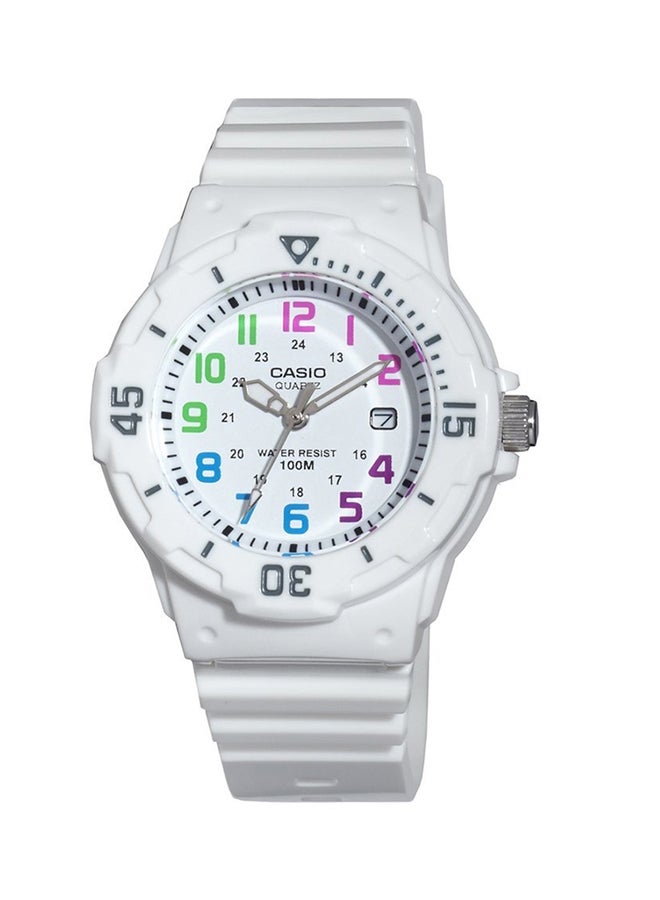 كاسيو ساعة يد بعقارب مقاومة للماء طراز LRW-200H-7BV - مقاس 34 مم - لون أبيض للنساء - Image 1