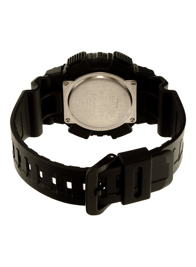 كاسيو ساعة يد شبابية بعقارب ورقمية طراز AEQ-110BW-9AV - قياس 47 مم - لون أسود للرجال - Image 2