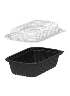 10-Piece Plastic Lid On Container Set Black/Clear 210x142x82mm - v1545913676/N20021057A_2