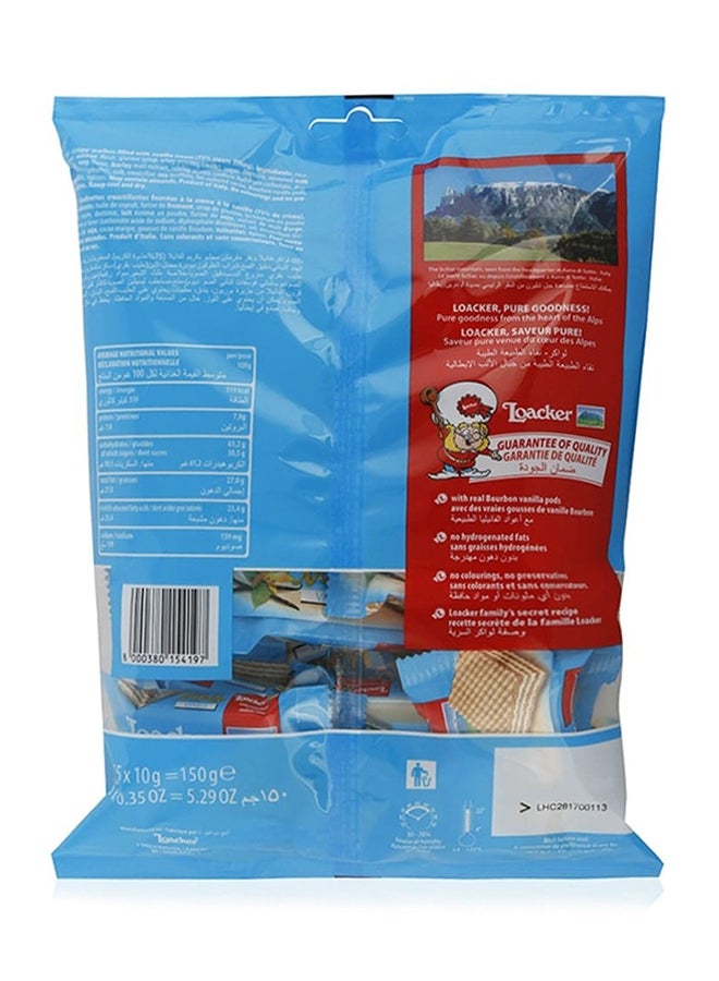 Loacker Minis Vanilla Cream Filled Wafers 150grams - Image 3