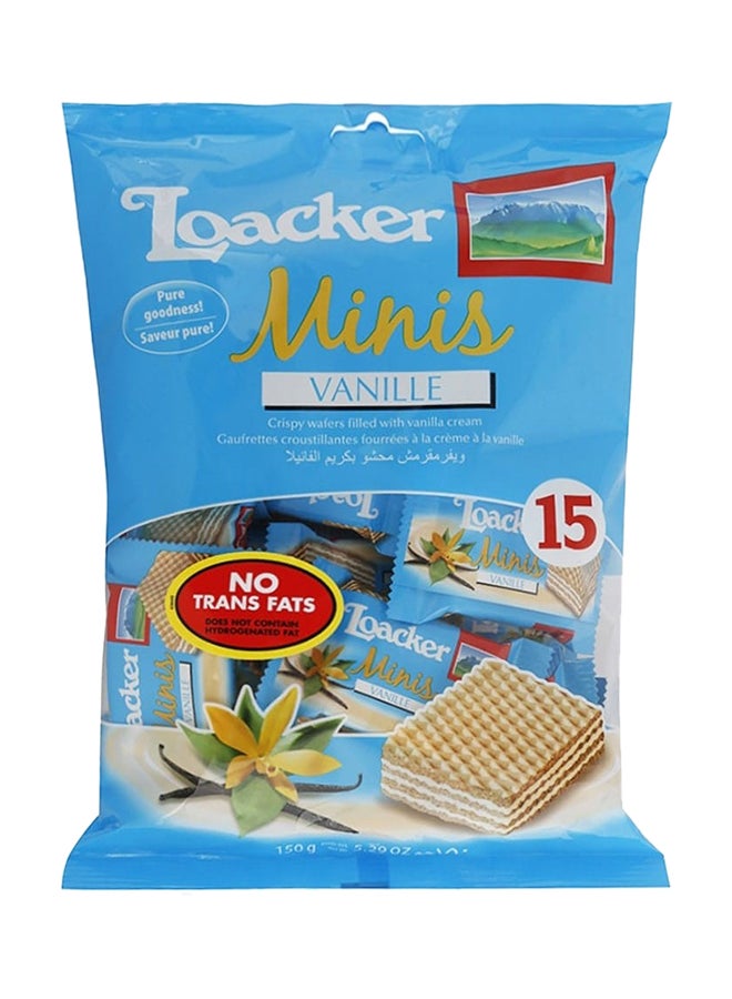 Loacker Minis Vanilla Cream Filled Wafers 150grams - Image 2