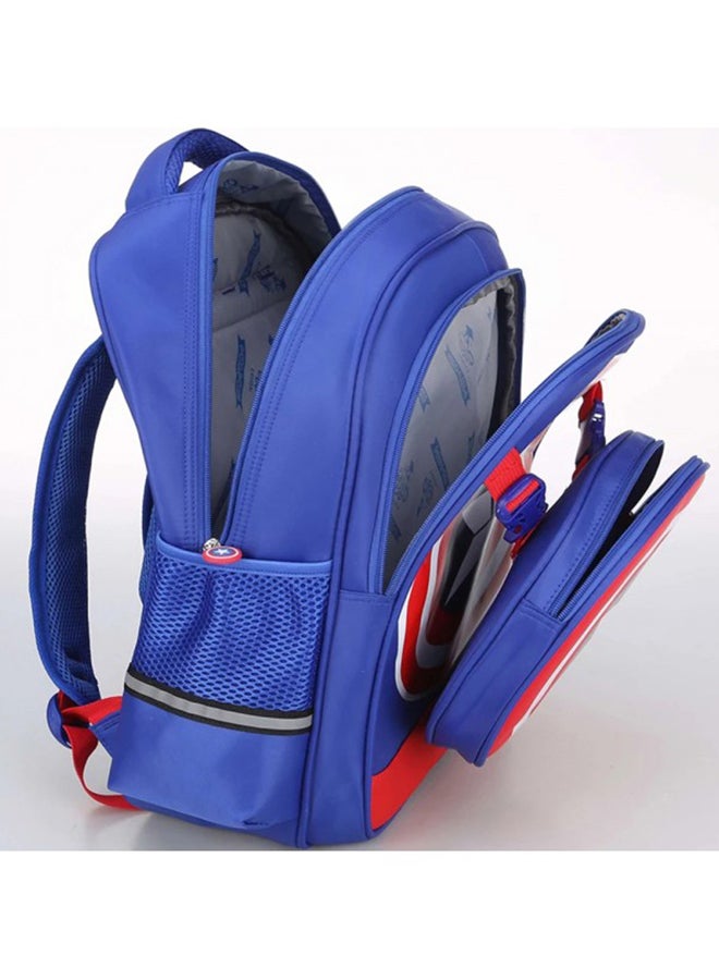 SAMBOX - 3-Piece Captain America Pattern Bag Set Blue - Image 1