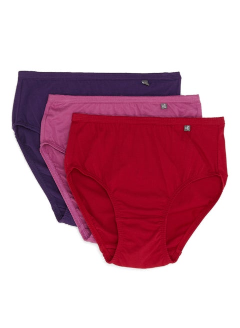 3 Pack Of Simple Comfort Hipster Plain Dark Assorted