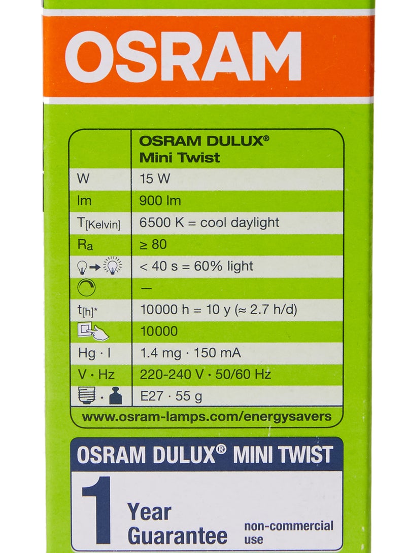 Osram - Mini Energy Saver CFL Bulb Multicolour - Image 1