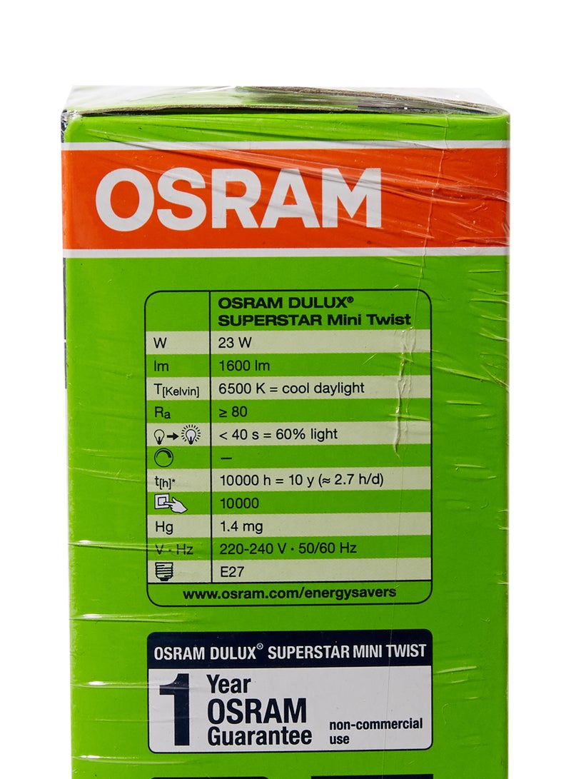 Osram Pack Of 3 Mini Twist 23W Screw CFL Day  - Image 2