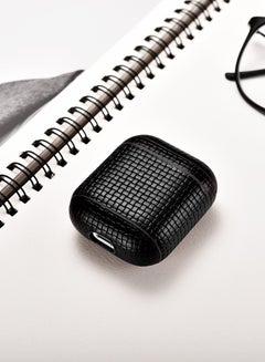 Woven Pattern Series Protective Case Cover For Apple AirPods Black - v1546234833/N20023200A_3