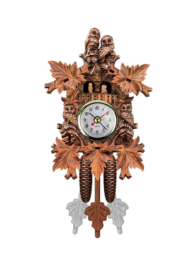 Generic - Vintage Style Cuckoo Bird Wall Clock Brown 200grams - Image 1