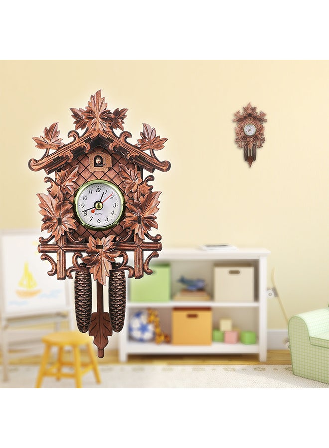 Generic - Vintage Style Cuckoo Bird Wall Clock Brown 200grams - Image 1