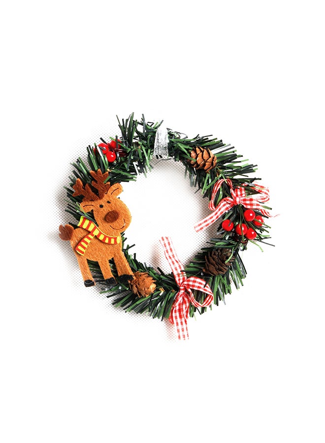 Generic - Christmas Garland Decor For Door Green 13inch - Image 1