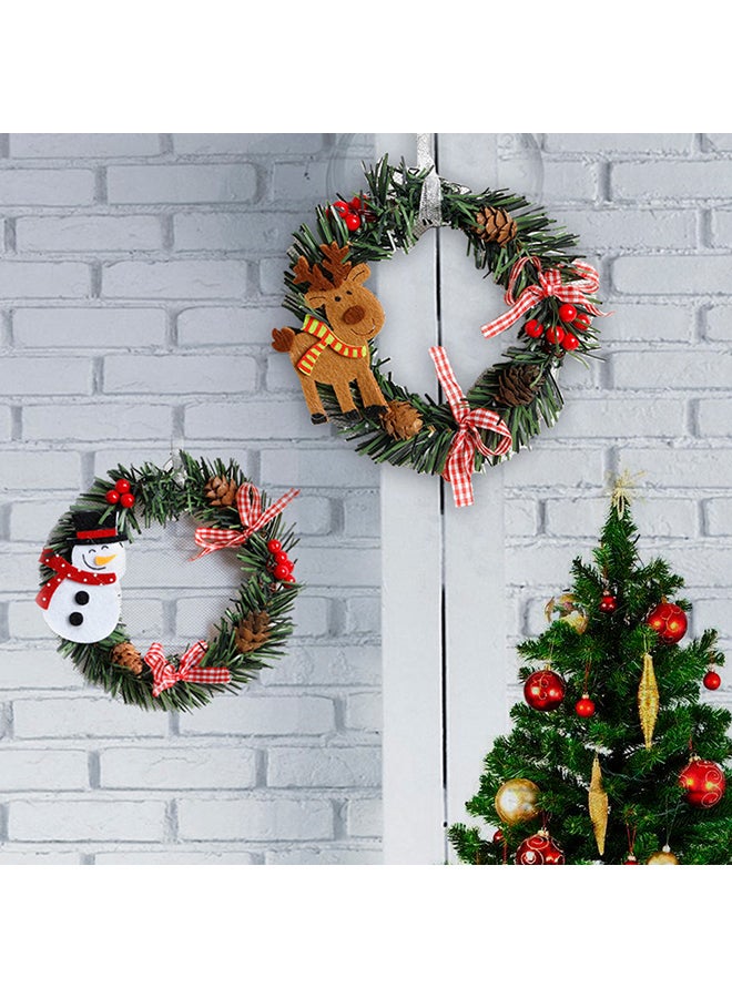 Generic - Christmas Garland Decor For Door Green 13inch - Image 1