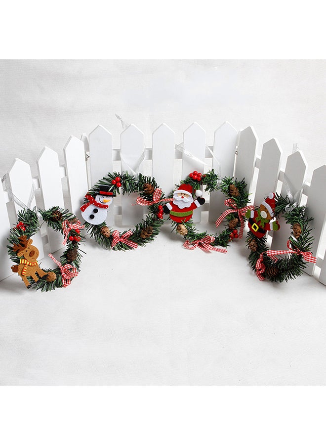 Generic - Christmas Garland Decor For Door Green 13inch - Image 1