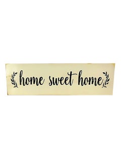 ماركة غير محددة لوحة خشبية صلبة مكتوب عليها عبارة Home Sweet Home بيج 188جرام  - Image 1