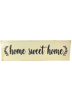 ماركة غير محددة لوحة خشبية صلبة مكتوب عليها عبارة Home Sweet Home بيج 188جرام  - Image 2