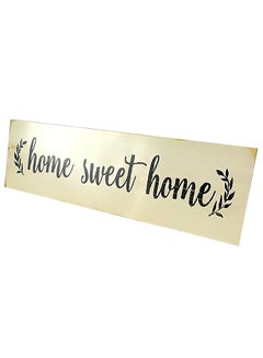 ماركة غير محددة لوحة خشبية صلبة مكتوب عليها عبارة Home Sweet Home بيج 188جرام  - Image 4
