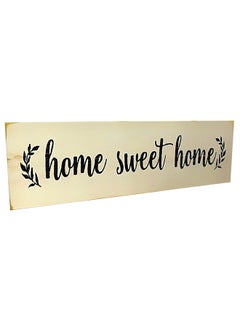 ماركة غير محددة لوحة خشبية صلبة مكتوب عليها عبارة Home Sweet Home بيج 188جرام  - Image 3