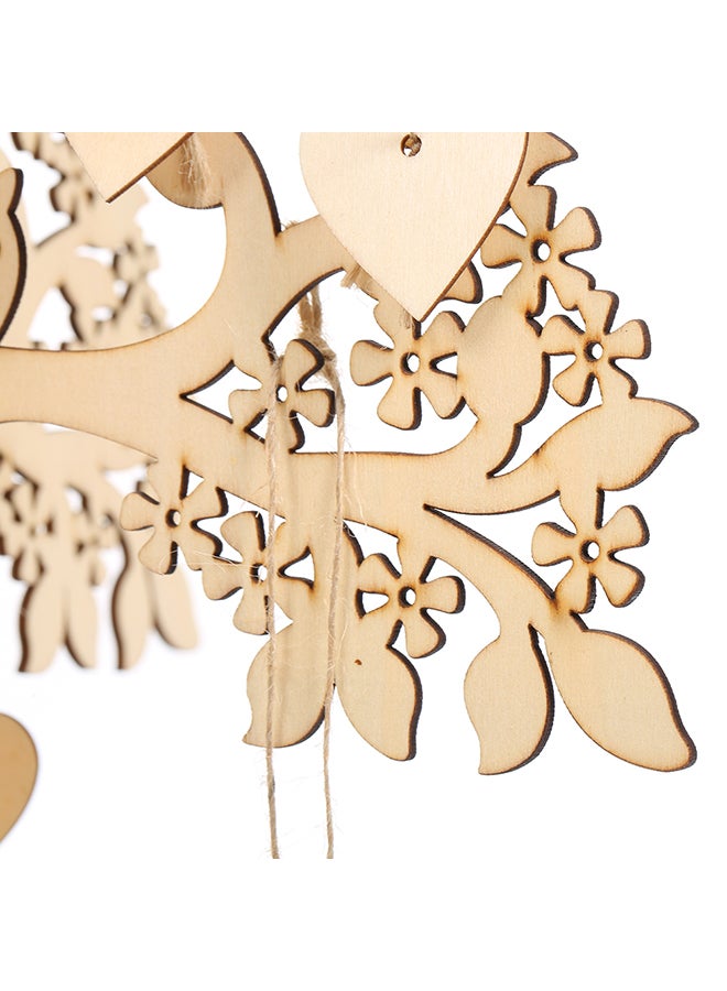 3D Wooden Guest Sign Wishing Tree Beige 354grams  - Image 4