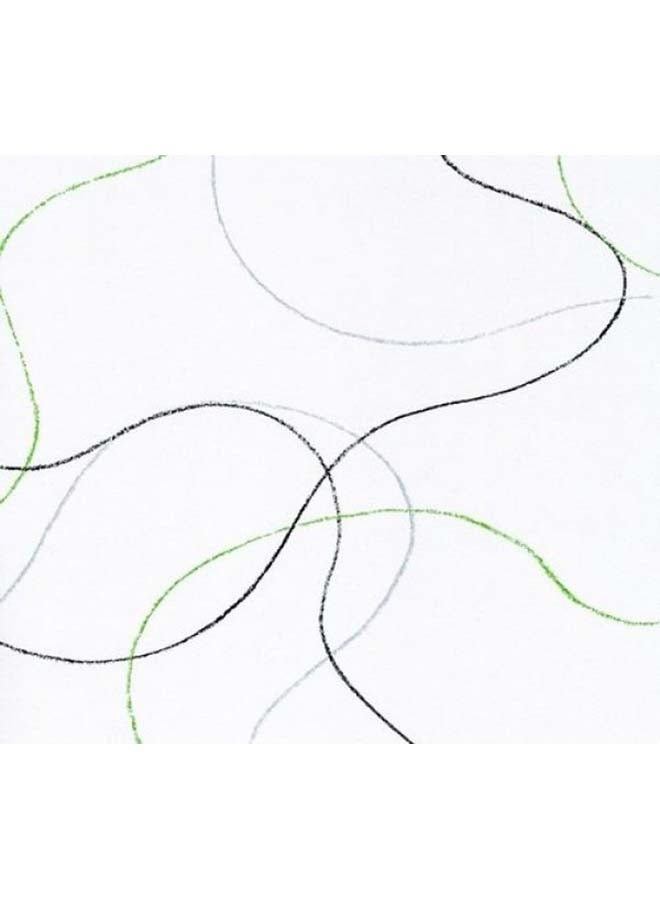 Atlas Wallcovering - Curves Pattern Street Life 4 Wallpaper Black/Green - Image 1