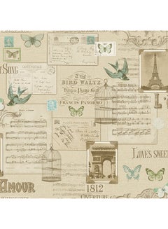 Postcard Design Splendour Wallpaper Multicolour
