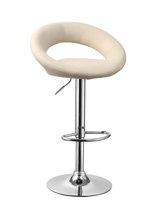 Chic Allure - Adjustable Bar Stool Cream 52.5x50x80.5x100.5centimeter - Image 1
