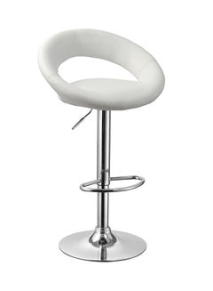 Chic Allure Adjustable Bar Stool White 49x49x70cm  - Image 1