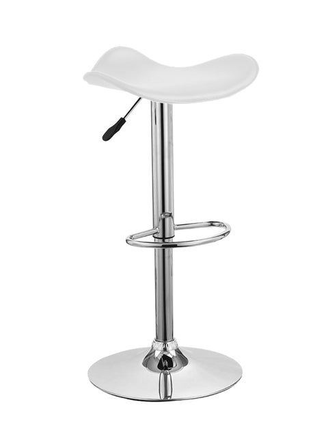 Adjustable Bar Stool White 45x44x66-86cm