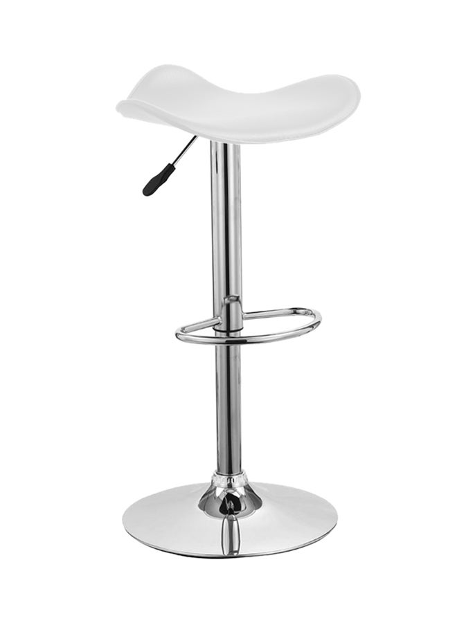 Chic Allure - Adjustable Bar Stool White 45x44x66-86cm - Image 1