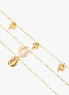 Pearl in Oyster Gold Plated Multi Layered Necklace  - Image 2