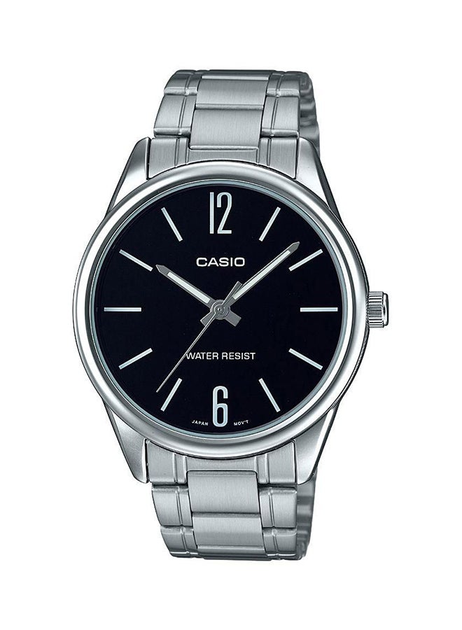 CASIO - Men's Water Resistant Analog Wrist Watch MTP-V005D-1BUDF - 47 mm - Silver - Image 1